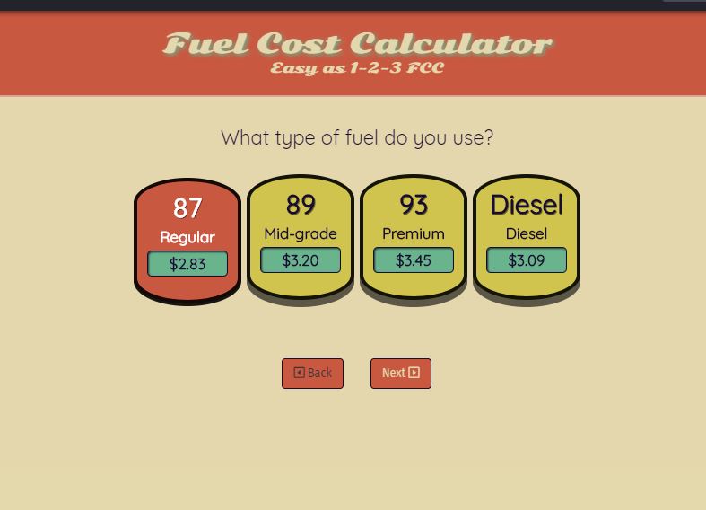 Fuel Cost Calculator